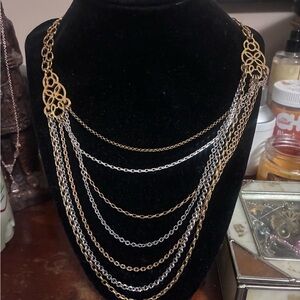 Brighton Elegant Gold and Silver Layered Necklace